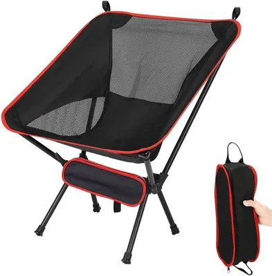 Produktbild von Campingstuhl 150 kg, rot, 600D Oxford-Gewebe, für Angeln
