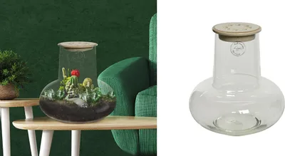 Immagine prodotto di Vaso GILDE, Vetro, chiaro, , H. 20 cm, L. 19 cm 99378