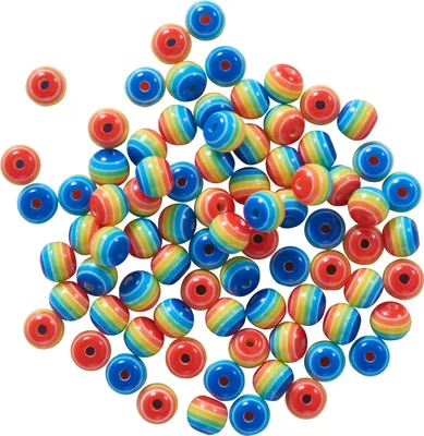 Produktbild von itoshii Perlen-Set "Regenbogen", 6 mm, 80 Stück