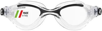 Produktbild von CRESSI Flash Goggles Clear/Clear Black, Herren Schwimmbrille mit separatem Okular Anti Beschlag, Anti Kratz und Anti UV Gläsern, Transparent/Schwarz_Transparent Linsen, Einheitsgröße