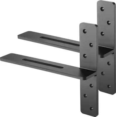Image de 2 supports d'étagère 14 pouces / 355,6 mm Supports d'étagère flottants robustes