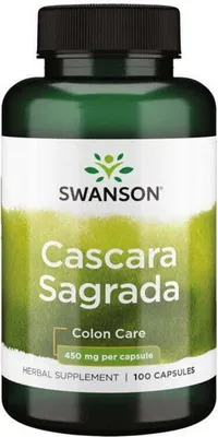 Zdjęcie produktu dla Cascara Sagrada 450 mg 100 kapsułek Swanson Health Products