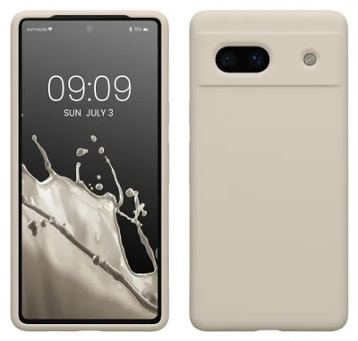 Produktbild von kwmobile Handyhülle für Google Pixel 7a Hülle, für Pixel 7a Case - Hülle Silikon - kabelloses Laden - Creme
