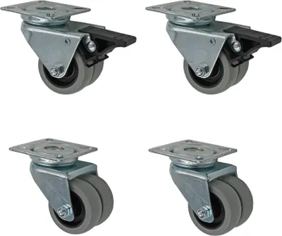 Produktbild von Set 50 mm Apparaterolle Doppelrolle Möbelrolle Transportrolle Lenkrolle