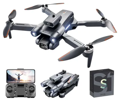 Image de Drone Zimilo 4K à double caméra, système d'évitement d'obstacles à 360°, pilotage via l'application FPV WiFi, moteur sans balais, drone pliable, autonomie de vol de 18 minutes, livré avec 3 batteries