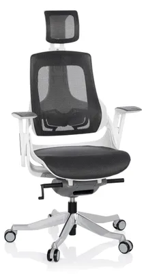 Obrázek produktu pro hjh OFFICE profesionální kancelářská židle SPEKTRE ergonomická kancelářská židle s područkami (výškově nastavitelná) síťovaná šedá otočná židle pro kancelář, domácnost