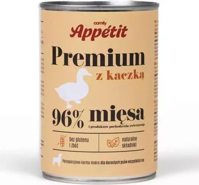 Zdjęcie produktu dla Comfy Appetit Premium z kaczką - karma mokra dla psa 400g Aquael
