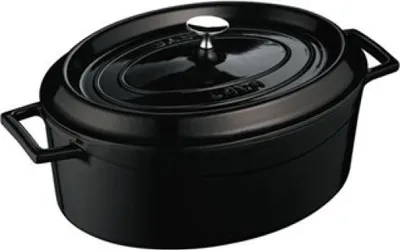 Obrázok produktu pre LAVA METAL Liatinový oválny hrniec 29 cm – čierny