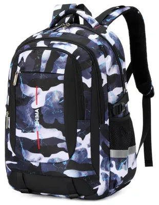 Image de Solidchoice - Sac à dos scolaire camouflage pour garçons, grande capacité