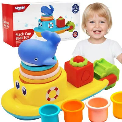 Produktbild von Woopie Baby Wasserspielzeug Schiff Wal Überlaufbecher
