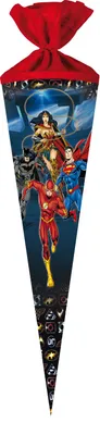 Produktbild von Nestler Tradition in Emotion Schultüte Justice League 70,0 cm blau/rot
