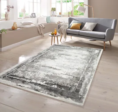 Immagine prodotto di Tappeto di design grigio crema - Dimensioni: 80 x 300 cm