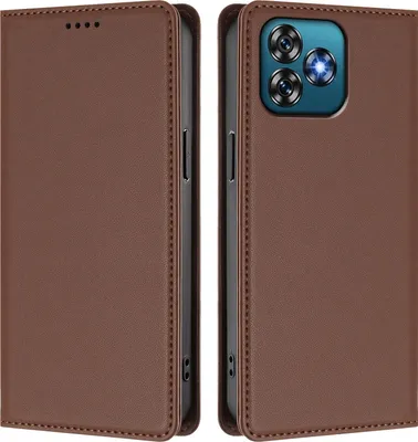 Immagine prodotto di Custodia in pelle per Oukitel C53, custodia magnetica in Finto cuoio con supporto Marrone