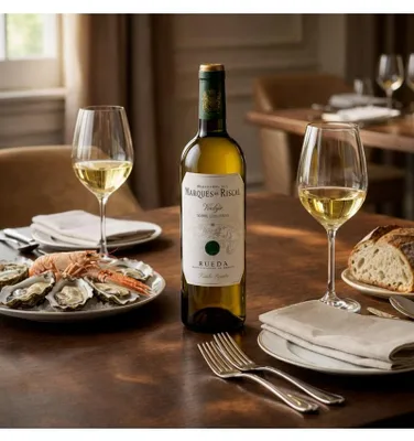 Produktbild von Marques de Riscal Verdejo sobre lias finas 2025 Weißwein Spanien Rad 75.00 cl 13.0 %