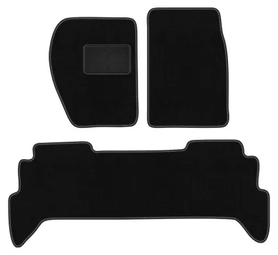 Produktbild von Velours-Fußmatten für Land Rover Discovery I 1989-1998 (Geländewagen) – 4-tlg, Schwarz, passgenau – Wielganizator LUX