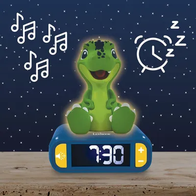 Obrázek produktu pro Lexibook Budík s nočním 3D světlem Dinosaurus