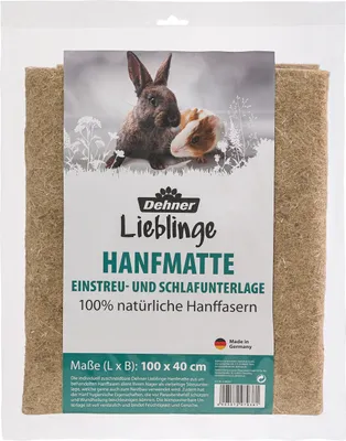 Produktbild von Dehner Nagerzubehör, Hanfmatte, ca. 100 x 40 cm, Hanf, natur