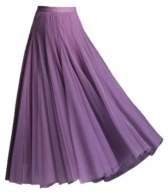 Immagine prodotto di Gonna in tulle da donna DorkasDE, gonna a rete plissettata, vita alta, elastico in vita