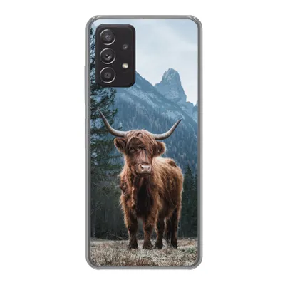 Produktbild von MuchoWow® Handyhülle Schutzhülle Hülle für Samsung Galaxy A53 5G Schottische Highlander - Tiere - Landschaft Silikon Softcase Handy Hülle - Schutzabdeckung