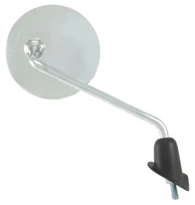 Image de Rétroviseur droit chromé M8x1,25 filet à droite pour Kymco Like 2T 4T 50 / Like LX 125 / Like 200I LX 200
