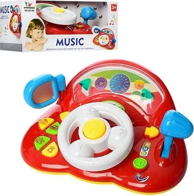 Obrázok produktu pre Baby Stuur mit Musik | Interaktives Aktivitätenbord für Babys, Kleinkinder und Vorschulkinder