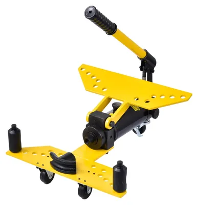 Produktbild von Hydraulische Rohrbiegemaschine - 6 Tonnen - 6 Biegewerkzeuge - Für Rohre 0,635–2,54 cm - Stahlkonstruktion - Mit Rollen