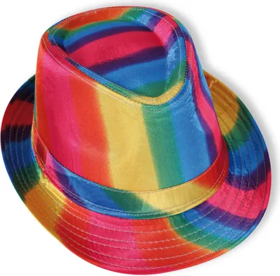 Produktbild von Trilby Hut bunt Gr. 58 cm Fasching Karneval Party Cosplay