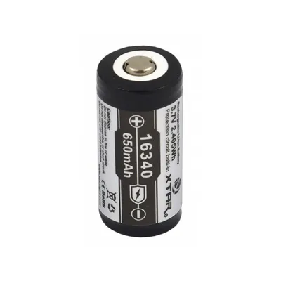 Zdjęcie produktu dla Akumulator CR-123, LiIon, 3,7 V, 16340, 650 mAh, XTAR