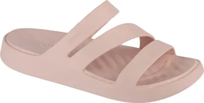 Produktbild von Crocs Getaway Strappy Damen Komfort-Pantoletten Hellrosa (Quartz), 209587-6UR