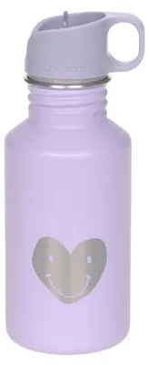 Edelstahl-Trinkflasche für Kinder, 500 ml, auslaufsicher, lila