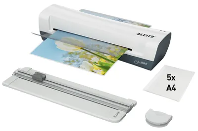 Zdjęcie produktu dla Leitz 74340001, 24 cm, Laminator na gorąco, 300 mm/min, 0,4 mm, A4, 100 µm