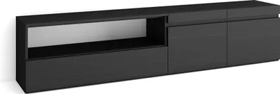 Immagine prodotto di COZY Mobile TV Soggiorno, 200x35x45cm, Per TV fino a 80, Mobile Soggiorno, Nero
