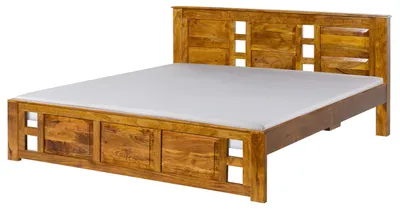 Produktbild von MASSIVMOEBEL24.DE Bett Akazie 180x200x90 honig lackiert OXFORD #0253