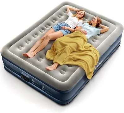 Productafbeelding van Luchtbed voor 2 personen, zelfopblazend met elektrische luchtpomp, opblaasbaar matras voor campinguitstapjes