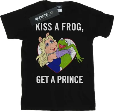 Produktbild von Disney - "The Muppets Kiss A Frog" T-Shirt für Damen BI41124 (S) (Schwarz)