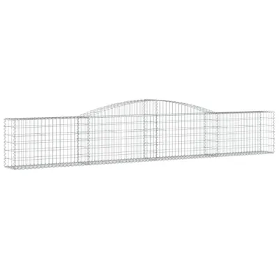 Obrázok produktu pre vidaXL Gabión s vysokým oblúkom 400x30x60/80 cm Pozinkované železo