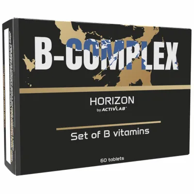 Produktbild von Activlab Horizon B-Komplex Tabletten Vitamin B1 B2 B6 B12 Biotin Niacin Folsäure Energie Stoffwechsel Müdigkeit 60 Tabletten