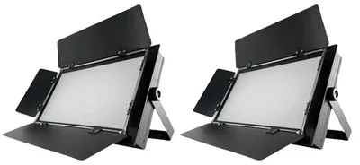 Productafbeelding van Fresnel-LED-lamp, instelbare lichtopbrengst, compatibel met DMX512, 2 stuks