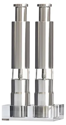Salz-Pfeffer-Mühlen-Set, 2 Stück, Edelstahl, manuell