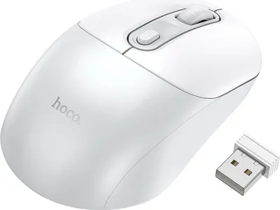 Produktbild von HOCO drahtlose 2.4G Computer-Maus GM28 weiß grau