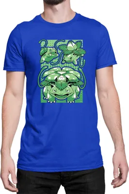 Immagine prodotto di Maglietta da uomo Japan Manga Anime Comics Pokemon 047, Man 3XL , Bleu