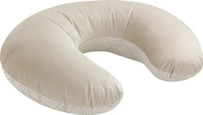 Image de Bellochi coussin d'allaitement avec housse - en coton et velours -   - Coussin de rangement pour bébé - Coussin douillet - 40x60 cm positionnement multifonctionnel (LUX)