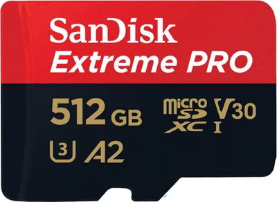 Produktbild von SanDisk Extreme Pro - 512 GB - MicroSDXC - Klasse 10 - UHS-I - 170 MB/s - 90 MB/s