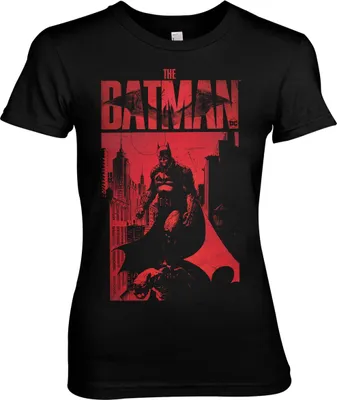 Produktbild von The Batman Sketch City Girly Tee - X-Large - Black