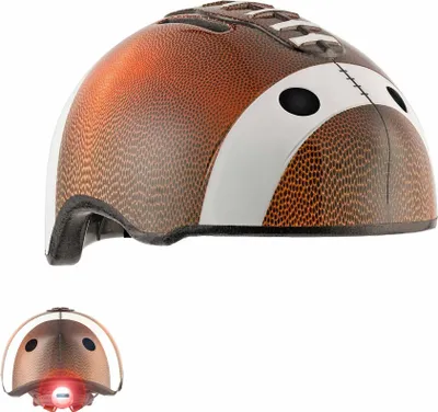 Produktbild von Fahrradhelm für Kinder | Brauner US Football | Crazy Safety | EN1078