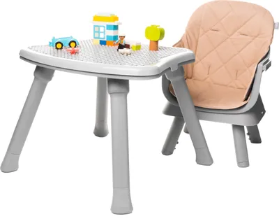 Zdjęcie produktu dla 4BABY |  Krzesełko do karmienia 6 w 1 - regulowana tacka -  - 5-punktowe pasy, wielofunkcyjne i antypoślizgowe - MASTER