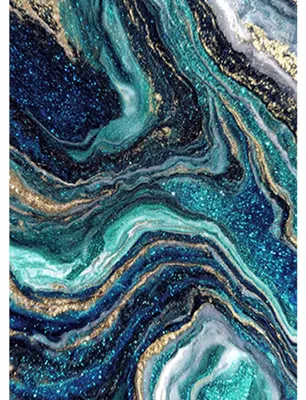 Productafbeelding van Diamond Painting Set - Motief: Abstracte wervelingen, oceaanoppervlak - DIY 5D knutselset voor wanddecoratie - 30x40 cm