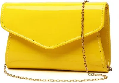 Produktbild von Gele Schmucktasche aus Leder, Abendtasche, elegante Schultertasche, Geldbörse für Weihnachten, Hochzeit, Party, Gala, gelb, Standard 916