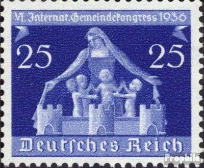 Produktbild von Briefmarken Deutsches Reich 1936 Mi 620 postfrisch 6. Gemeindekongreß