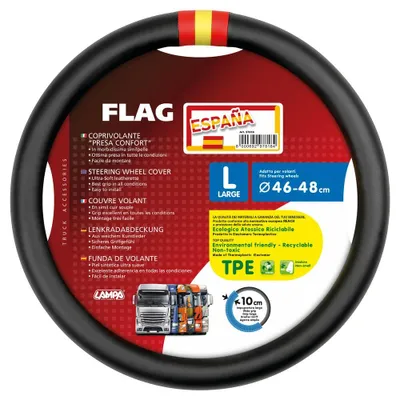 Obrázek produktu pro Potah volantu Lampa Flag Spagna, ze skeentexu - L - Ø 46/48 cm